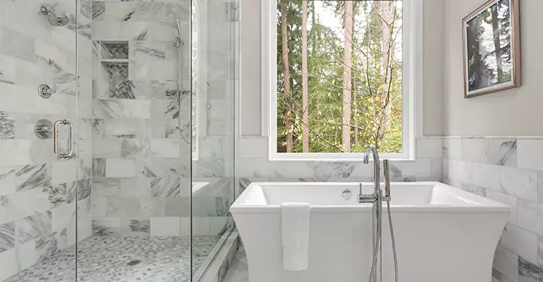 Bathtub to Tile Shower Conversion in Moses Lake